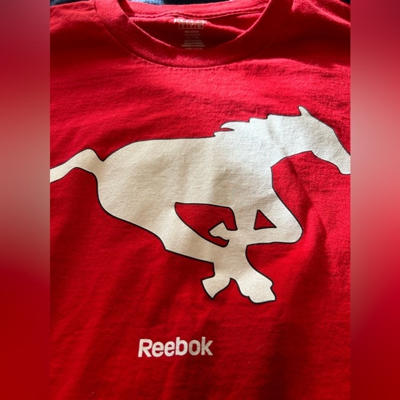 Calgary Stampeders Cornish tshirt red #9 size XL Reebok - Picture 2 of 6